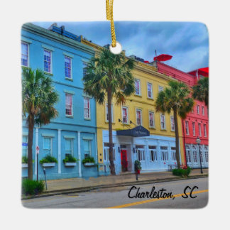 Innenstadt Charleston, SC Gebäude Keramikornament