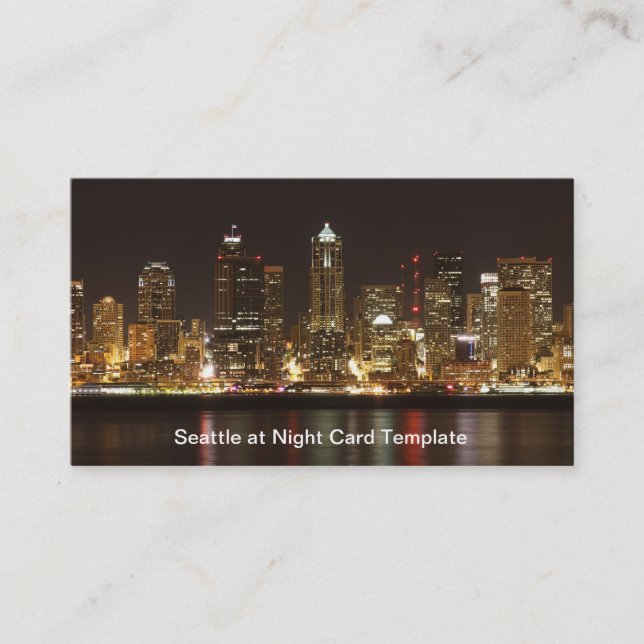 Innenstadt Seattle, Washington Business Card Visitenkarte (Vorderseite)