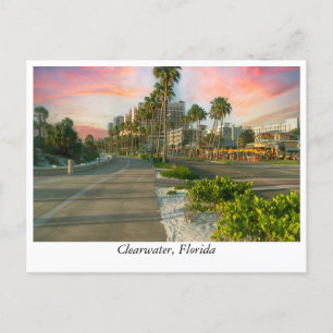 Innenstadt von Clearwater: Floridas Küstenmeer Postkarte