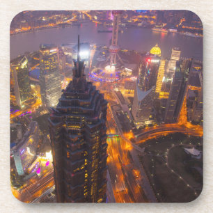 Innenstadt von Shanghai Getränkeuntersetzer