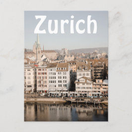 Innenstadt Zürich von der obersten Luftfahrtalästh Postkarte