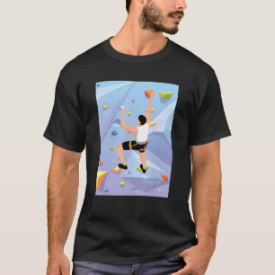 Innenwand Klettern Felsklettern Sport T-Shirt