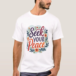 Inner Harmony Seek Your Peace Zitates T - Shirt De