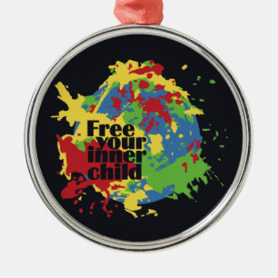 INNER-KIND-Sonderanfertigung Silbernes Ornament