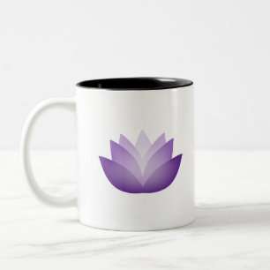 Inner Light Lila Lotus Blume Zweifarbige Tasse