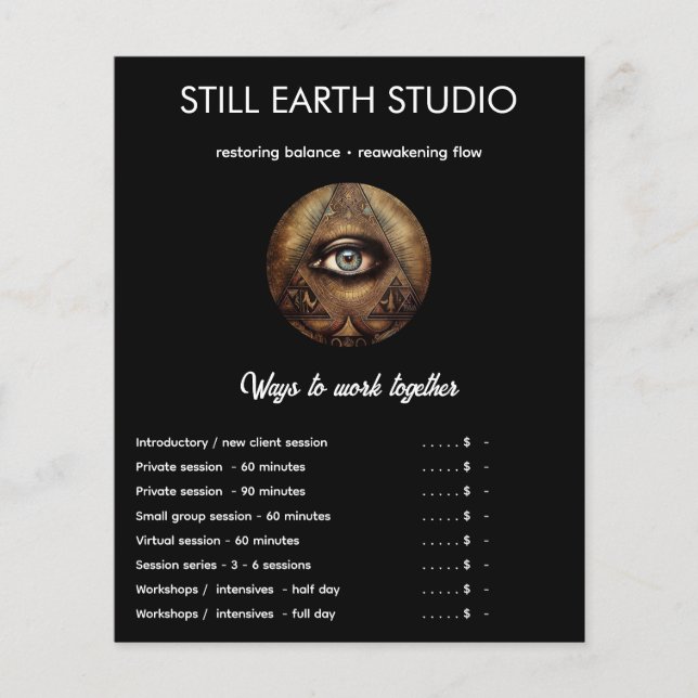 Inner Oracle | Third Eye Design Flyer (Vorne)