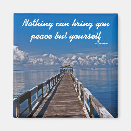 Inner Peace Emerson Inspiration Zitat Magnet