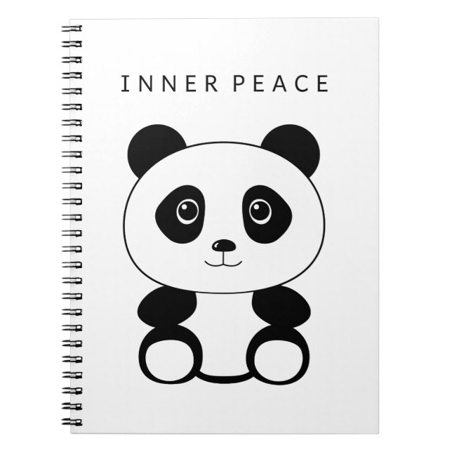 Inner Peace Panda Notizblock (Vorderseite)