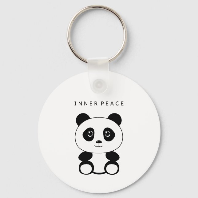 Inner Peace Panda Schlüsselanhänger (Vorderseite)
