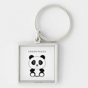 Inner Peace Panda Schlüsselanhänger