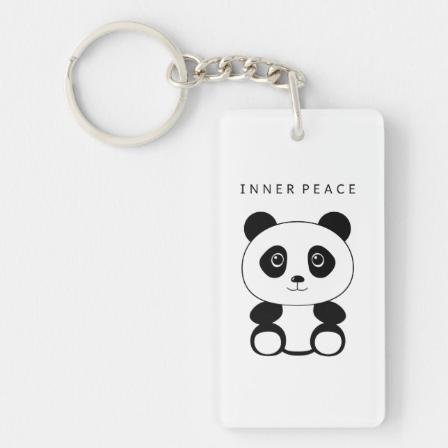 Inner Peace Panda Schlüsselanhänger (Vorderseite)