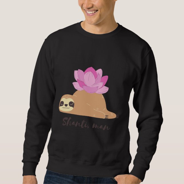 Inner Peace Sloth Sweatshirt (Vorderseite)