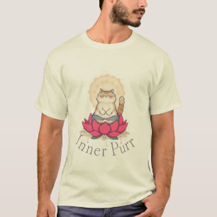 Inner Purr Meditierendes Katze T-Shirt