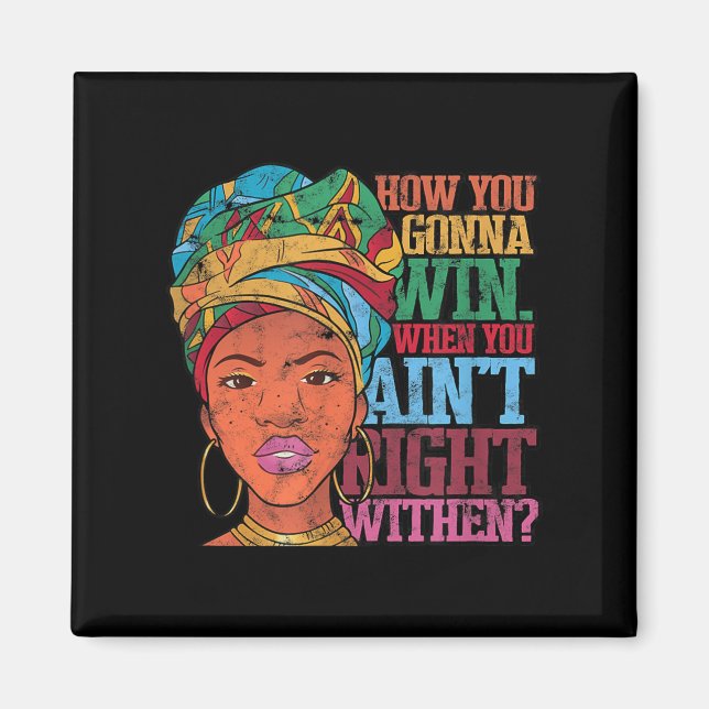 Inner - Sieg - Wahrheit Uni Erwachsene - Schwarz - Magnet (Vorne)