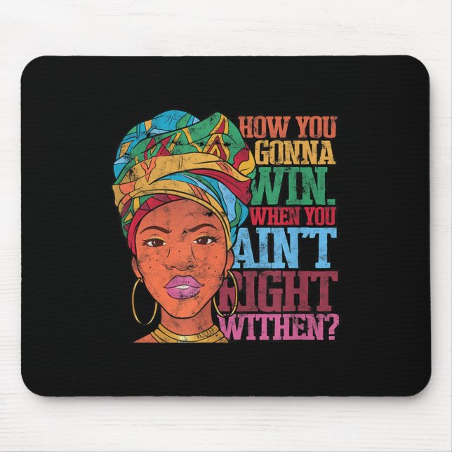 Inner - Sieg - Wahrheit Uni Erwachsene - Schwarz - Mousepad (Vorne)