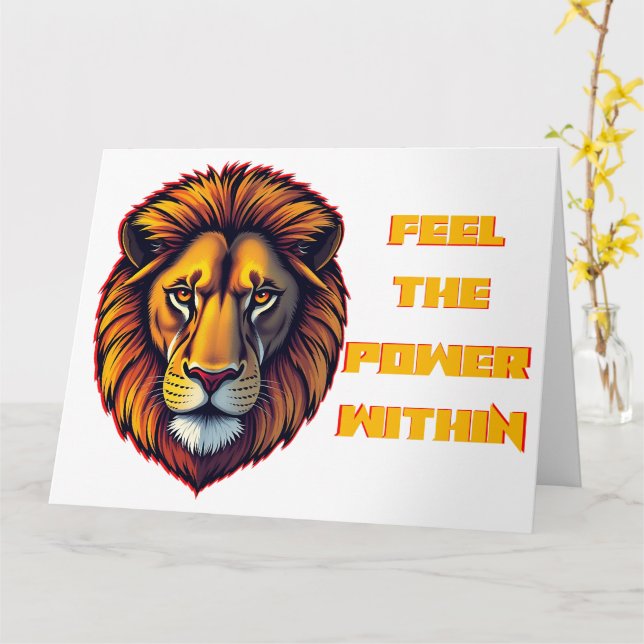 Inner Strength Unleashed Karte (Gelbe Blume)