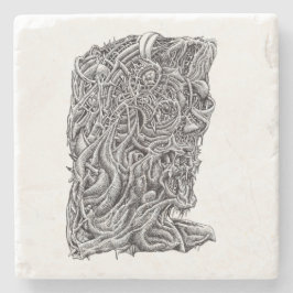 Innerbastman, Tinte zeichnend Steinuntersetzer