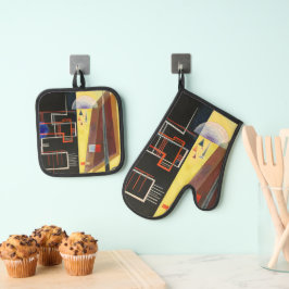 Innere Allianz, Kandinsky Ofenhandschuh & Topflappen-Set