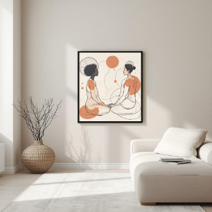 Innere Ausrichtung – Feminine Energie Kunst V Poster