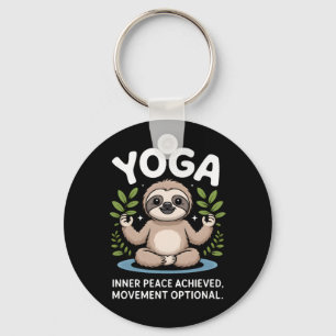 Innere Frieden Erreicht Bewegung Optional Yoga Fau Schlüsselanhänger