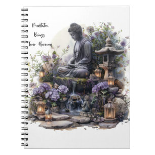 Innere Harmony Buddha Spiral Foto Notebook Notizblock