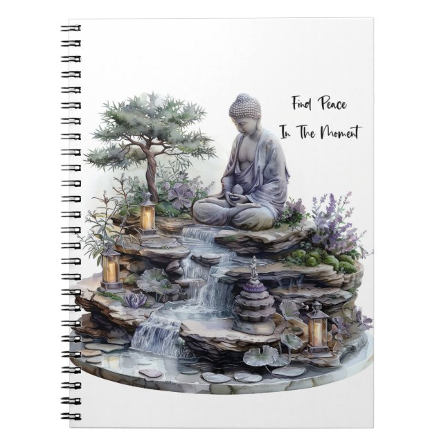Innere Harmony Buddha Spiral Notebook Notizblock (Vorderseite)
