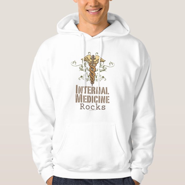 Innere Medizin schaukelt Caduceus-mit Kapuze Hoodie (Vorderseite)