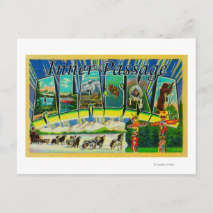 Innere Passage, Alaska - Große Briefmarkenszenen Postkarte