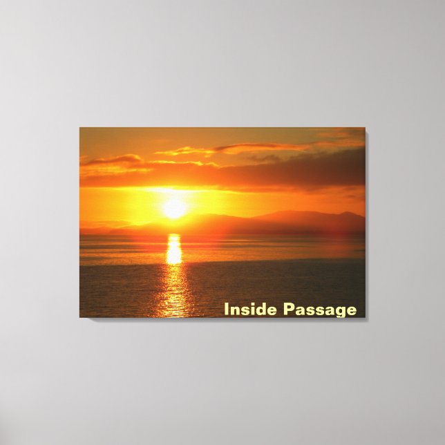 Innere Passage Sonnenuntergang Leinwanddruck (Vorderseite)