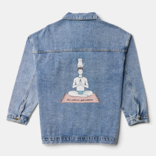 Innere Ruhe, äußere Katze Jeansjacke