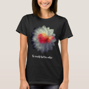 Innere Schönheit Dahlie Inspirierende Worte  T-Shirt