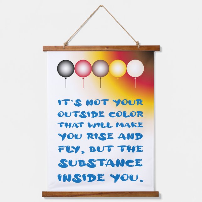 Innere Substanz einer externen Farbe Wandteppich Mit Holzrahmen (Vorderseite)