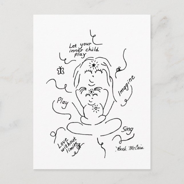 Innere untergeordnete Postkarte (Vorderseite)