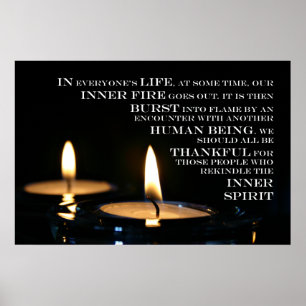 Innerer Flammendruck Poster