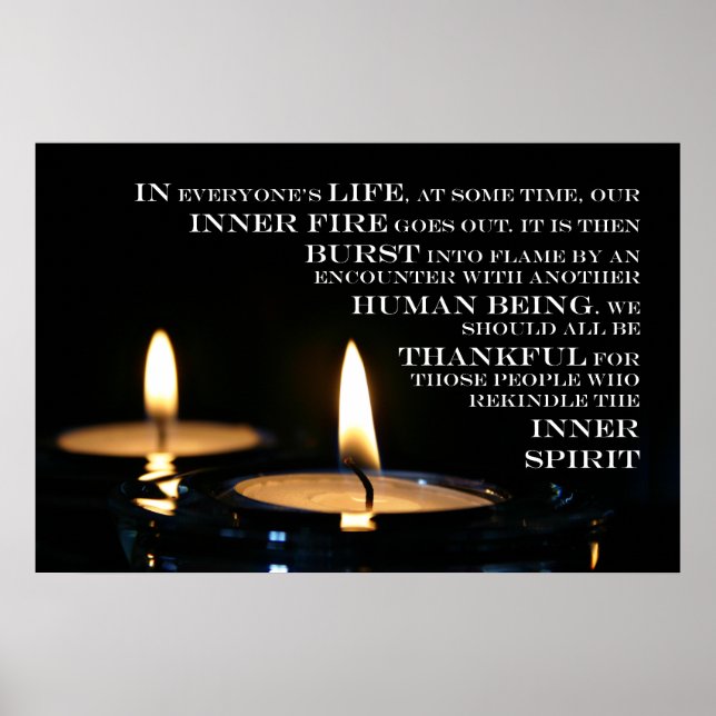 Innerer Flammendruck Poster (Vorne)