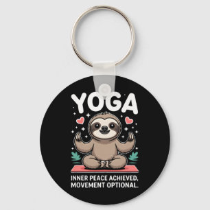 Innerer Frieden erreicht Bewegung Optional Yoga Fa Schlüsselanhänger