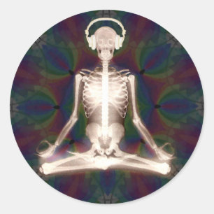 innerer Frieden Runder Aufkleber