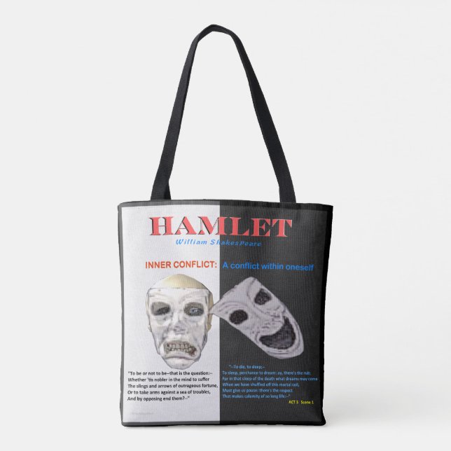 Innerer Konflikt Hamlets Tasche (Rückseite)