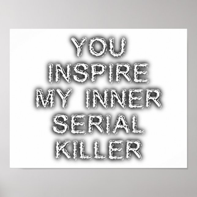 Innerer Serienmörder Lustiges Poster (Vorne)