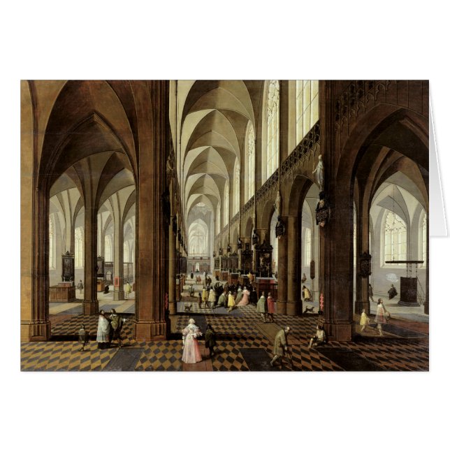 Inneres der Kathedrale Antwerpen, c.1650 (Vorderseite (Horizontal))
