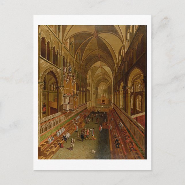 Inneres der Kathedrale Canterbury, c.1675-1700 (Öl Postkarte (Vorderseite)