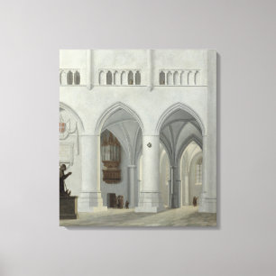Inneres der Kirche St. Bavo, Haarlem Leinwanddruck