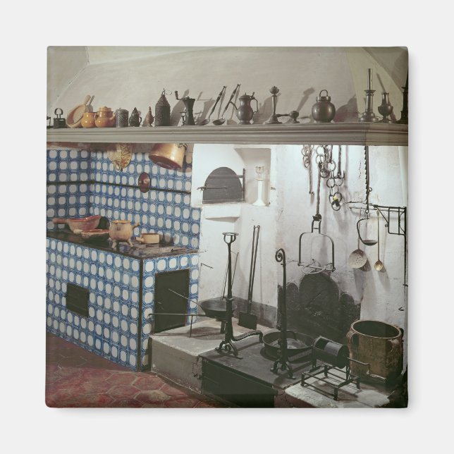 Inneres der Küche des Hotels de Cabris Magnet (Vorne)