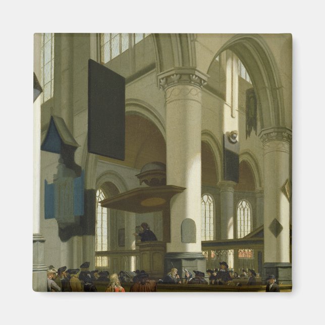 Inneres der Oude Kerk Magnet (Vorne)