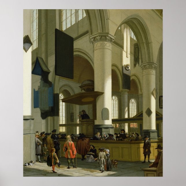 Inneres der Oude Kerk Poster (Vorne)