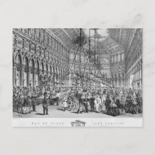 Inneres des Grand Café Parisien, Paris Postkarte
