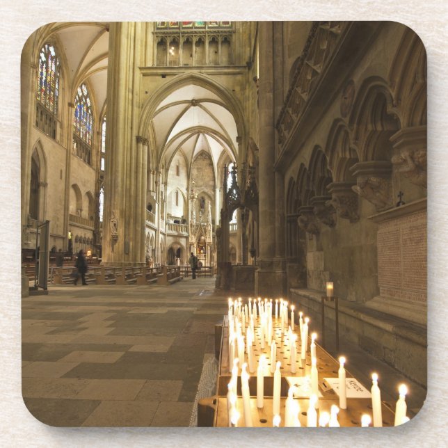 Inneres des Petersdom in Regensburg Untersetzer (Vorderseite)