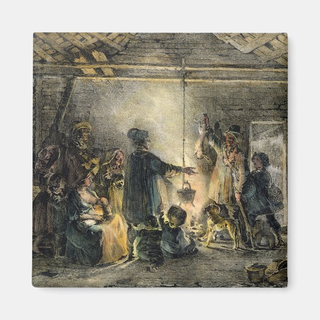 Inneres einer Kohlebergbauhütte Magnet (Vorne)