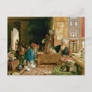 Inneres einer Schule, Kairo Postkarte