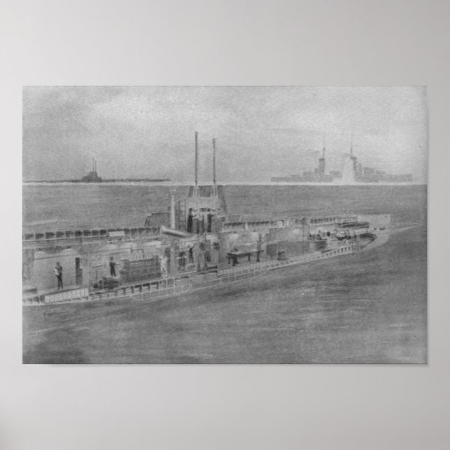 Inneres eines modernen deutschen U-Bootes Poster (Vorne)